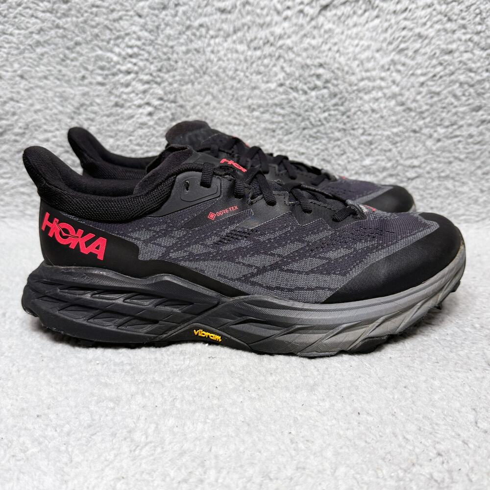 Hoka One One Black and Pink Athletic Shoes